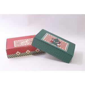 1970s, General Box, Christmas, Pencil Box, Lot, Holiday, Decorative Storage, ~